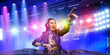 © Sergey Nivens - Female dj in nightclub. Mixed media