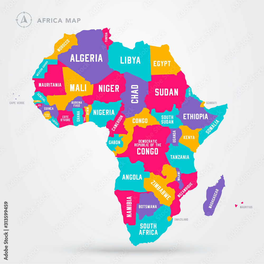 vector-illustration-africa-regions-map-with-single-african-countries