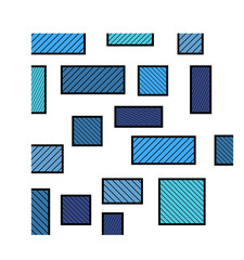 Poster - abstract background with different shapes. simple abstract background in modern flat design. squares