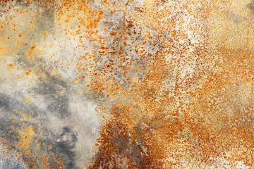 Wall Mural - old grunge rust metal panel texture background