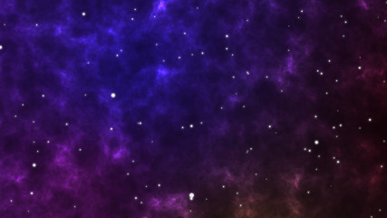 Wall Mural - illustration of traveling through star fields in space as a supernova colorful light glowing.space n