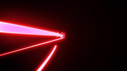 Wall Mural - Stroke Lights Speed Flying Background/ 4k animation of a technology background with dynamic stroke light looping