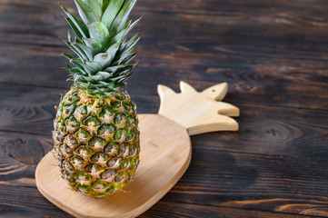 Sticker - Pineapple on the wooden board