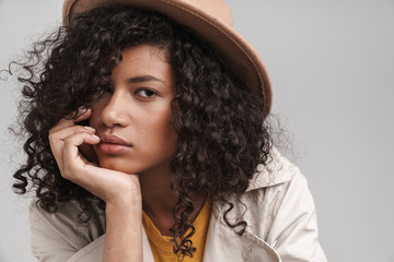 Poster - Close up of an attractive young african woman