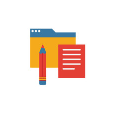 Wall Mural - copywriting icon. simple element from web development icons collection. creative copywriting icon ui