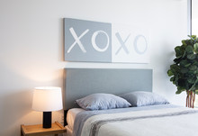 Headboard Detail In Modern Bedroom