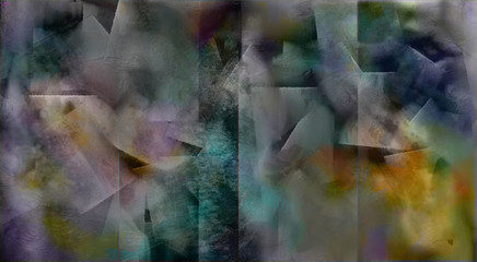 Canvas Print - Modern abstract texture in muted colors. 3D rendering