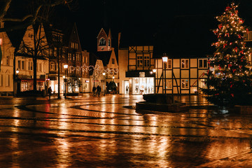 city of oelde at night