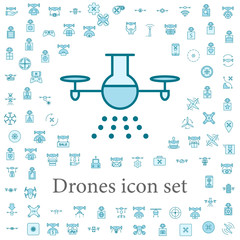 Canvas Print - laboratory drone icon. drones icons universal set for web and mobile