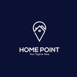 © Hanum Creative - home point logo vector inspiration