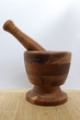 Side View of  Mortar and Pestle