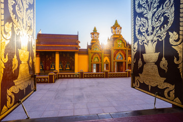 Wall Mural - Mahathat Wachira Mongkol Temple in Krabi
