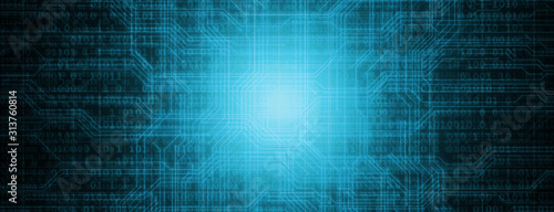 Fotografía Abstract digital background with binary code