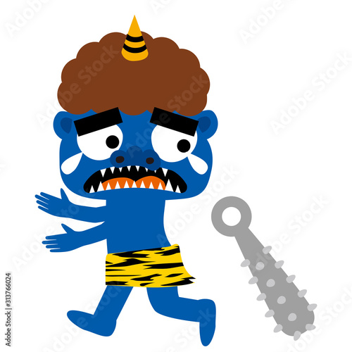 泣いて逃げ出す青鬼の全身イラスト マンガ 節分 立春のイメージの素材 Vector De Stock Adobe Stock 泣いて逃げ出す青鬼の全身イラスト マンガ 節分 立春のイメージの素材 Vector De Stock Adobe Stock