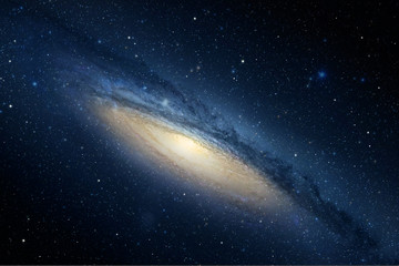 Wall Mural - Stars and galaxy space sky night background