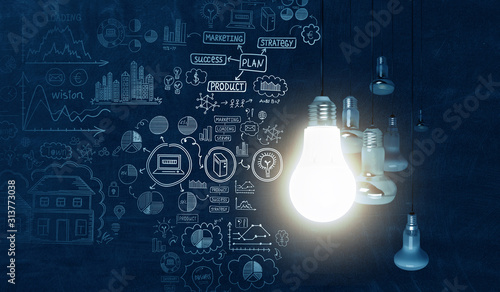 Fotografie, Obraz Concept of bright idea and creativity