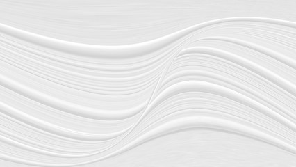 White background 3 d with elements of waves in a fantastic abstract design, the texture of the lines in a modern style for wallpaper. Light gray template for wedding ceremony or business presentation.