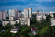High view building panorama summer architecture Kiev Ukraine