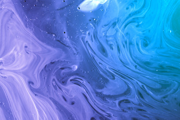 Wall Mural - abstract marbled background, surreal colorful macro photography