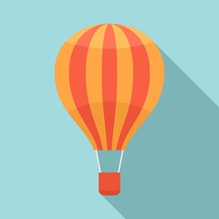 Canvas Print - Transportation air balloon icon. Flat illustration of transportation air balloon vector icon for web design