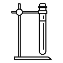 Wall Mural - Test tube stand icon. Outline test tube stand vector icon for web design isolated on white background