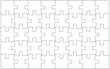 32 jigsaw pieces template. Twenty two puzzle pieces connected together.