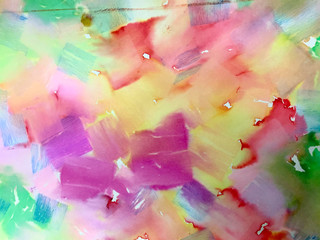 colorful bright watercolor abstract background. colored spots on paper.