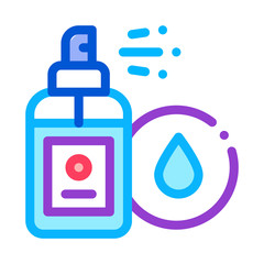 Poster - Waterproof Spray Icon Vector. Outline Waterproof Spray Sign. Isolated Contour Symbol Illustration