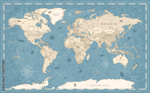 mapa-swiata-vintage-w-starym-stylu-wektor