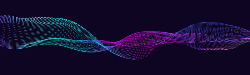 music abstract background. equalizer for music. abstract digital wave of particles. vector illustrat