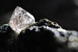 Leinwandbild Motiv natural diamond nestled in kimberlite