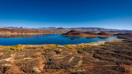 Quail Creek State Park in southern Utah offers, fishing, boating, camping and swimming.