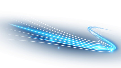 Wall Mural - zigzag swoosh of water shapes on white background