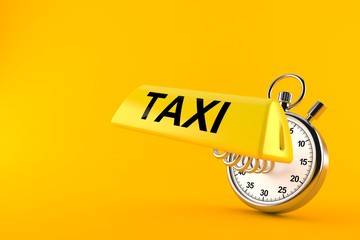 Poster - Taxi light with stopwatch