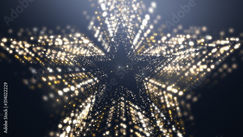 Fotomural Gold Star Awards Luxury Background