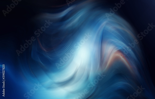 Blue abstract smoke background with blurred motion effect