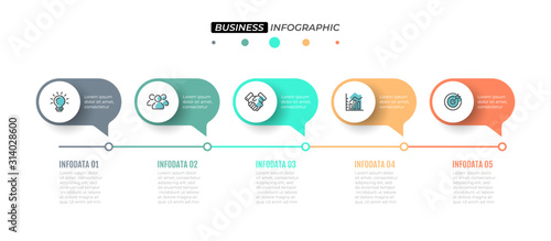 Fotomural Business Infographics template