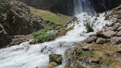 Wall Mural - Kapuzbashi waterfall on a summer day