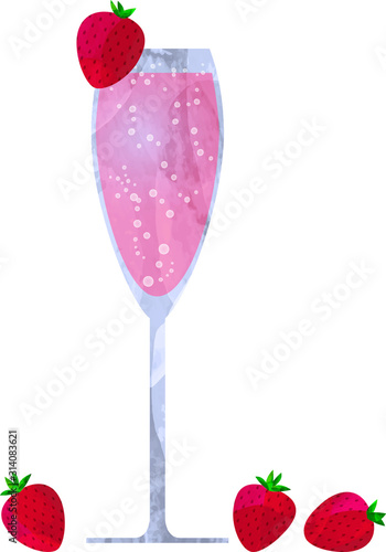 イラスト ベクター 苺 ストロベリー シャンパン ソーダ 炭酸 春 イベント カクテル ジュース Comprar Este Vector De Stock Y Explorar Vectores Similares En Adobe Stock Adobe Stock