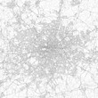 London city map. Detailed map of London (United Kingdom). Transport system of the city. Includes properly grouped map features (water objects, railroads, roads etc).