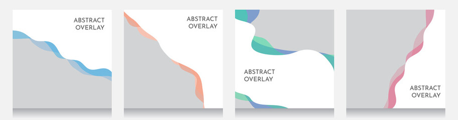 Wall Mural - abstract templates pages. wavy modern style with gradient colors. vector illustration. cool bright w