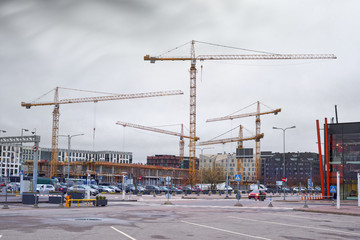 Fototapete - European construction in Tallinn