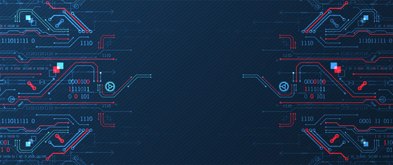 Abstract technology concept. Computer code background. Vector illustration