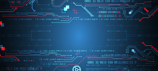 Abstract technology concept. Computer code background. Vector illustration
