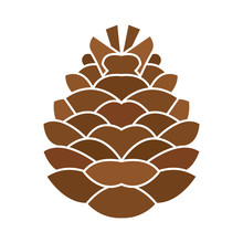 Isolated Pine Cone Icon