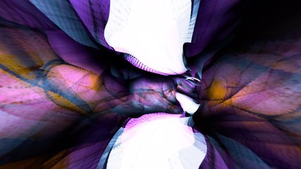 Wall Mural - Tunnel Vision 145: Traveling through a tunnel of fractal light (Loop).