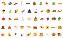 Set Of Thanksgiving Icons