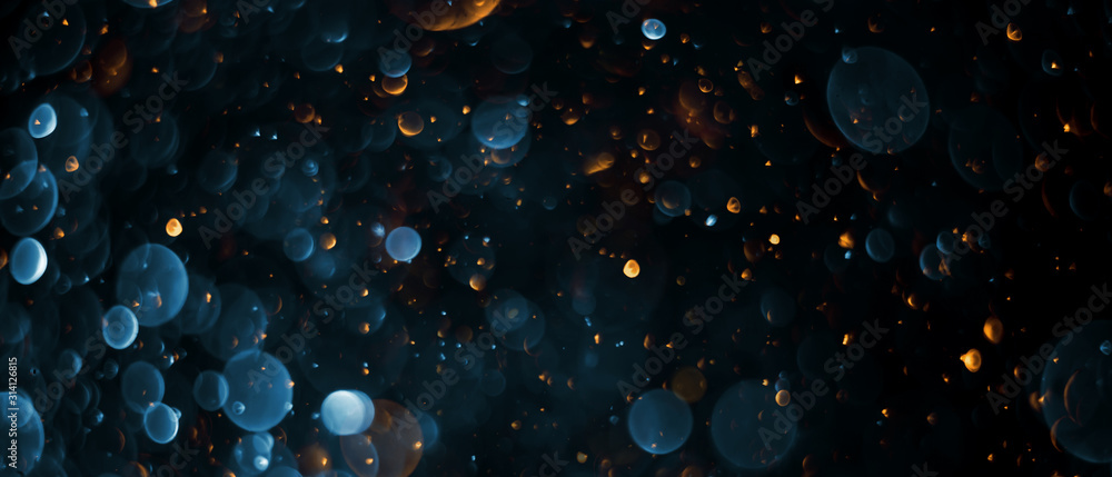 abstract bokeh background, colorful particles - obrazy, fototapety, plakaty 