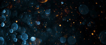 Abstract Bokeh Background, Colorful Particles