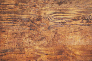 Wall Mural - Old brown bark wood texture. Natural wooden background.or cutting board.